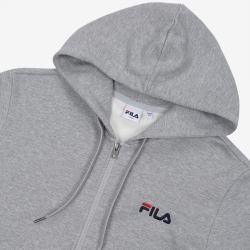 Fila Small Linear Fuji - Miesten Hoodie - Vaalean | FI-23795